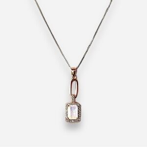 925 Sterling Silver Necklace moonstone